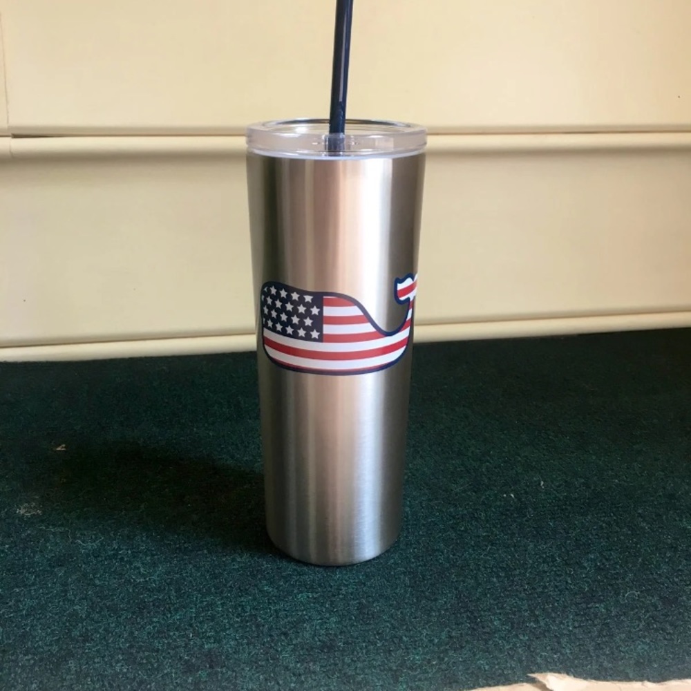 NWT Vineyard Vines x Target steel whale tumbler